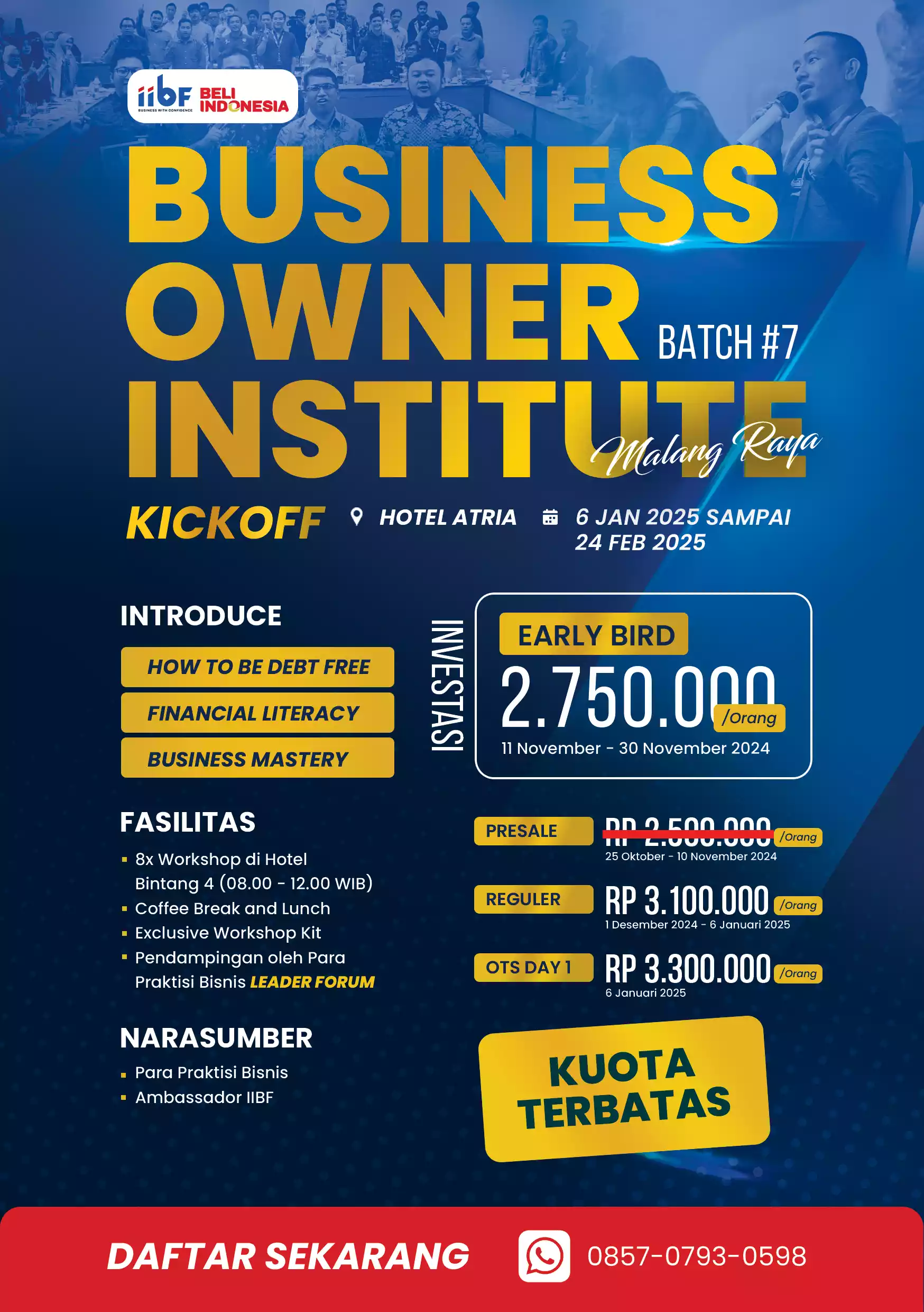 Business Owner Institute Batch #7