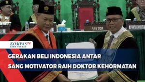 Gerakan Beli Indonesia Antar Sang Motivator Raih Gelar Doktor Kehormatan